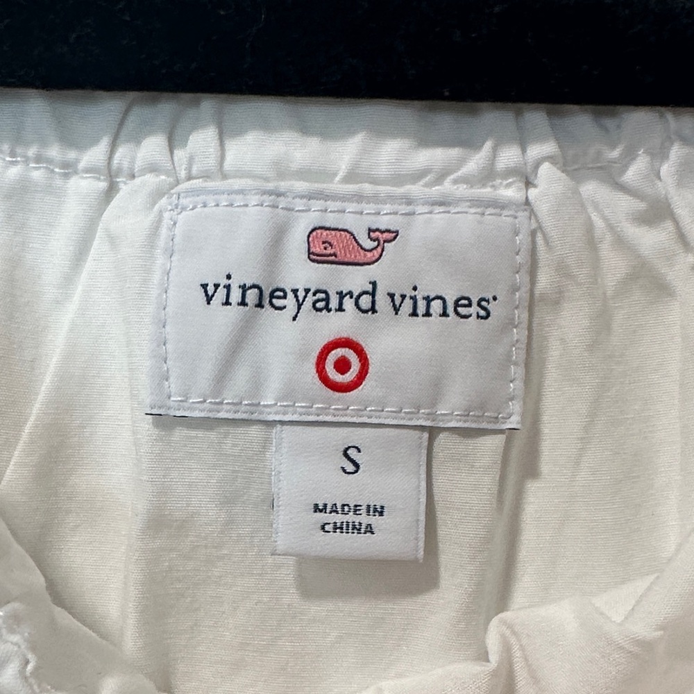 Vineyard Vines White Ruffle Off-Shoulder Blouse - Picture 2 of 3